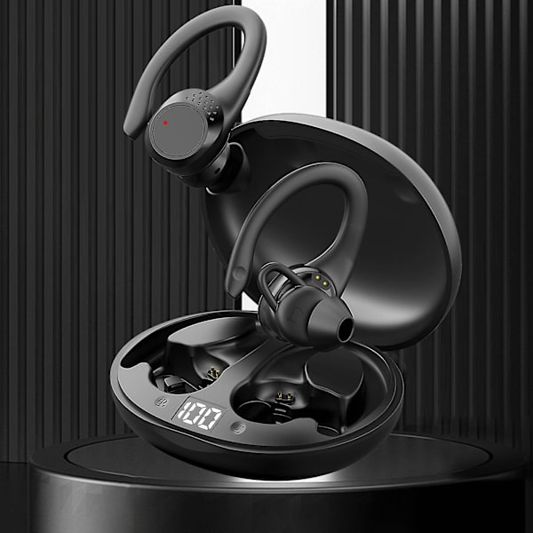 Melua kuulokkeet, jotka poistavat melun, uudet 5.2 Bluetooth-kuulokkeet, yöjuoksuvalot, langattomat kuulokkeet, urheilukuulokkeet, melunpoisto, mukavat