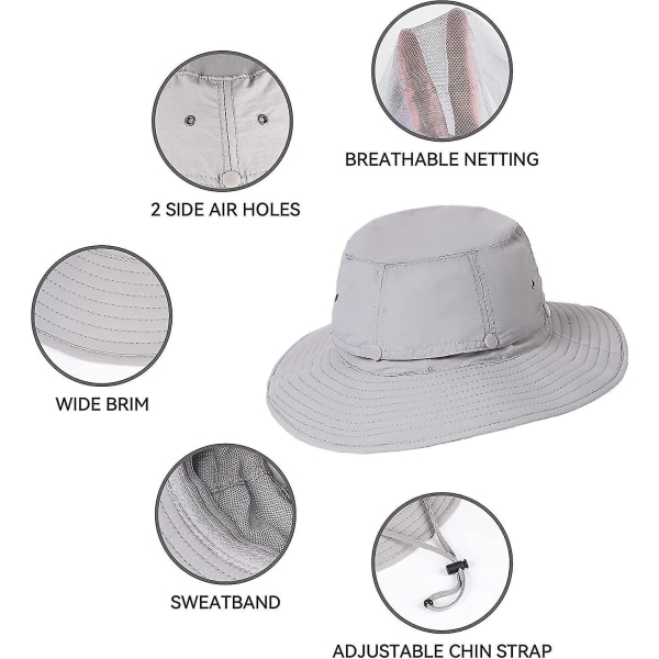 Myggenetshat - Bug Cap Upf 50+ Solbeskyttelse med skjult net udendørs til kvinder og mænd