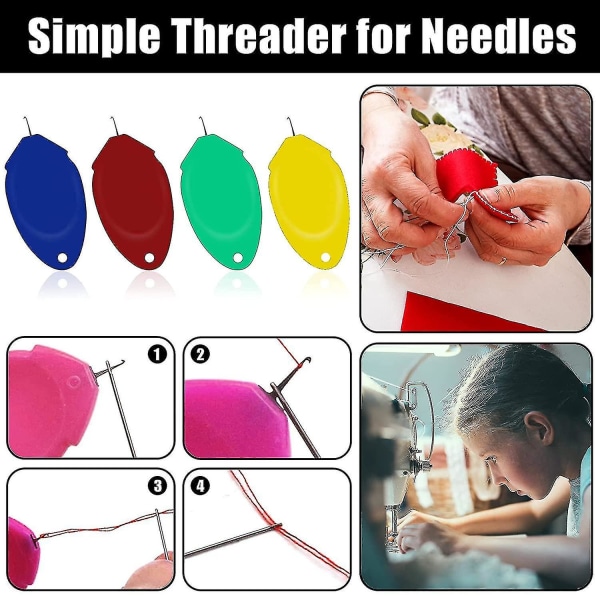 Neulalangat 10 kpl Neulalankatyökalu käsinompelemiseen ja ompelukone ompeluun neulalanka