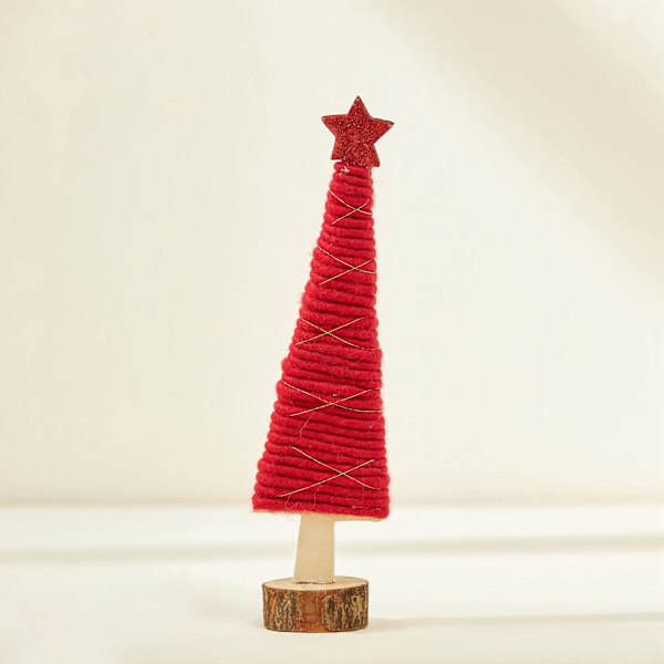 3-pack juldekorationar älg tomte julgran skrivbordsbutik layout mini ullfilt prydnader