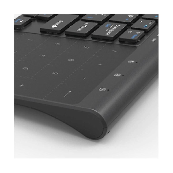 Slankt 2,4g trådløst tastatur med pekeplate Musnummer Numerisk USB trådløst tastatur for Android Wi