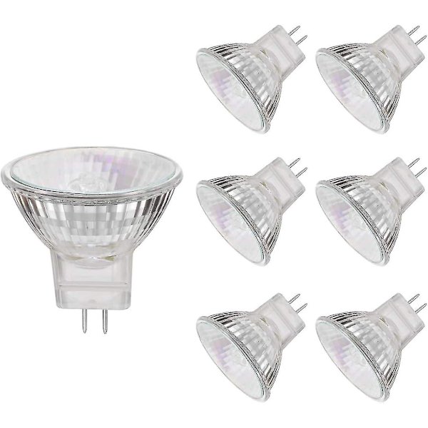 MR11 Halogenlampor, 20W 12V MR11 GU4 Halogen Spotlampor, Varmvit, 6-pack JKW