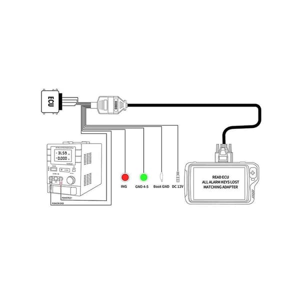 Fuldt protokol OBD2 Jumper til brug for at forbinde ECU til ECU-programmering via PPS/ FGTECH/ Kess/ Byshut/ Dis