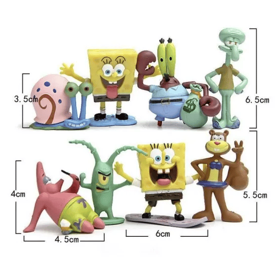 Sienimies Spongebob 8 kpl/setti