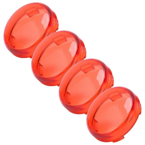4 st 6 cm/2,36 tum Motorcykel Blinkerslins Skydd ABS Universal Motorcykel Tillbehör Röd