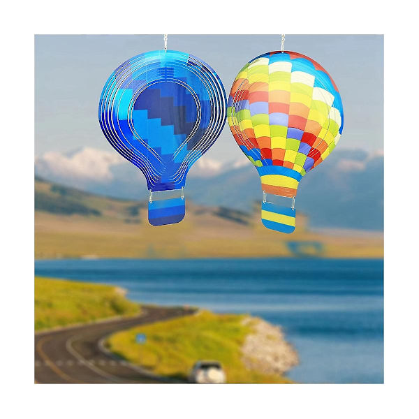 4 stk. 8 tommer Sublimeringsvindmølle Blanke Sublimeringsblanker Varmtluftballon Form Ornament Til Ya