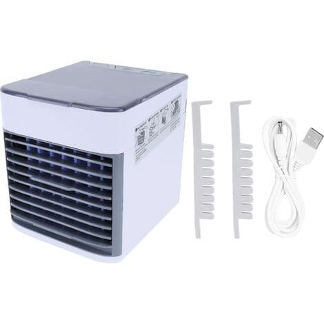 Mini bærbar USB-aircondition, køle- og befugterventilator. Elektrisk luftkøler til kontor og soveværelse