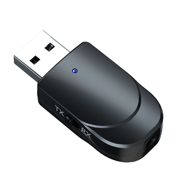 Bluetooth 5.0 lydmottaker sender Kn330 2 i 1 dobbel utgang usb datamaskin tv biladapter