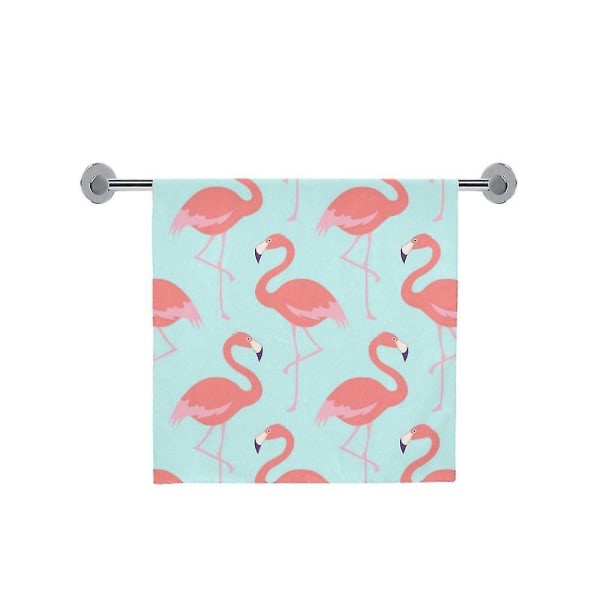 Flamingo Bird Badehåndklæde Håndklæde Brusehåndklæde Vaskeklud 75x140 Cm