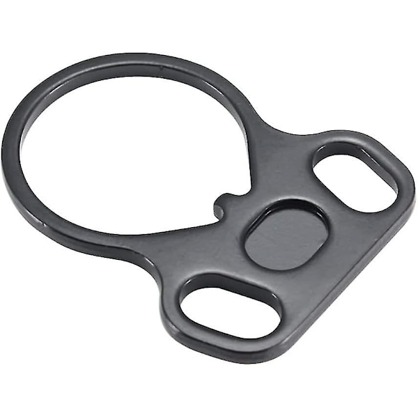 Stål Adapteranslutningstillbehör Dubbel Ringanslutningsbeslag Sling Adapter (svart) (2 st)