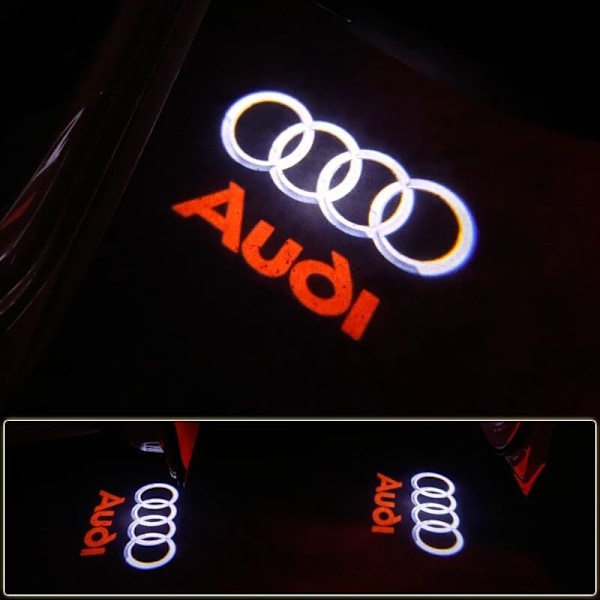 Audi välkomstljus LED dörrljus Audi special välkomstljus A1 A3 A4 A5 A6 A7 A8 Q3 Q5 Q7