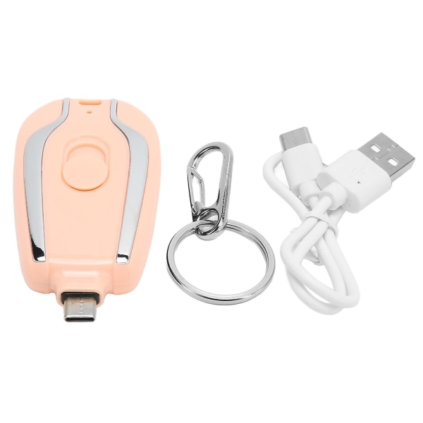 Avaimenperä Kannettava laturi Pikalataus 1500mah Andriod USB C Mini Emergency Power Bank matkapuhelimille
