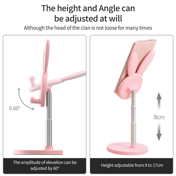 Mobile Phone Holder Stand Desktop Metal Material For Smart Phone Tablet Laptop Stand,pink