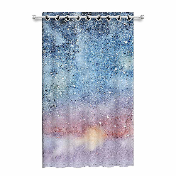Nattlig Stjärnhimmel Mörkläggningsgardiner Fönsterdraperier Sovrum Vardagsrum Kök Gardiner 130x210 Cm