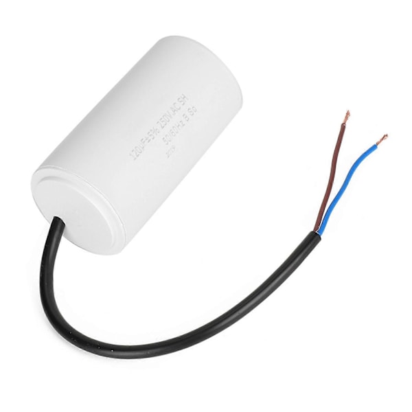 CBB60 Startkondensator med ledning 250V AC 120uF 50/60Hz for motor, luftkompressor YEMAA
