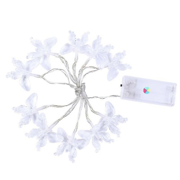 1.2m/3.9ft 10 LED Fjärilsformade Fairy String Lights Hemgård Juldekoration Färgglada