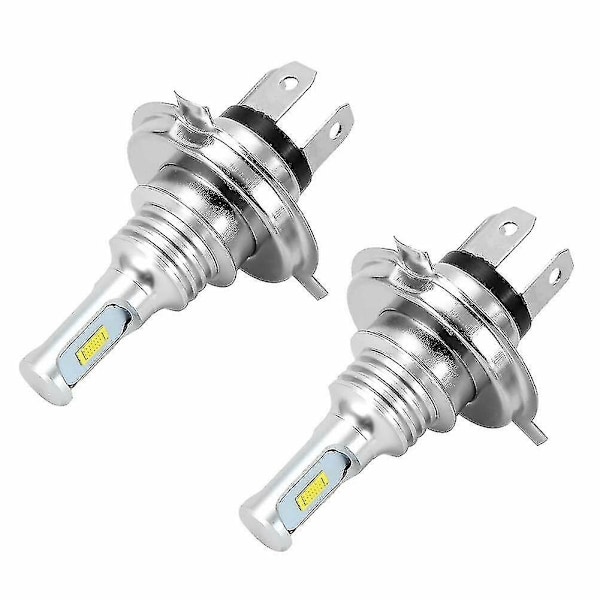2 X H4 9003 Hb2 6000k Super Hvit Csp Led Hovedlys Pæresett - Ruikalucky