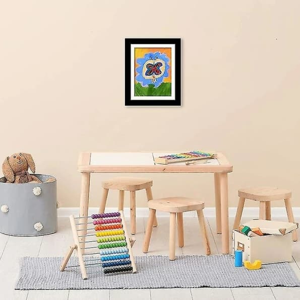 My Little Davinci Træbilledramme 20 Kunstark - Børnekunstudstillingsramme White