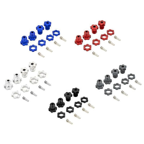 4st Metall 17mm Splined Hjul Hex Nav Adapter 5353 för E- E- T- 3.3 Summit XO-1 Uppgraderingsdelar, 4