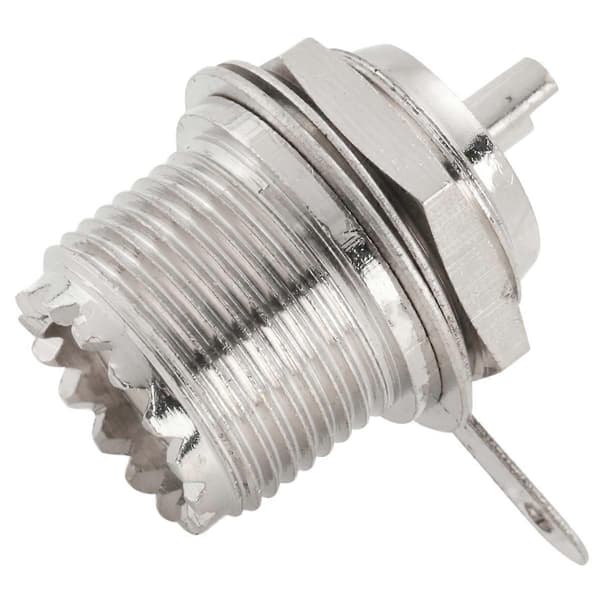 UHF Hun SO239 Jack Skot Solder Panelmontering RF Lige Konnektor, sølv
