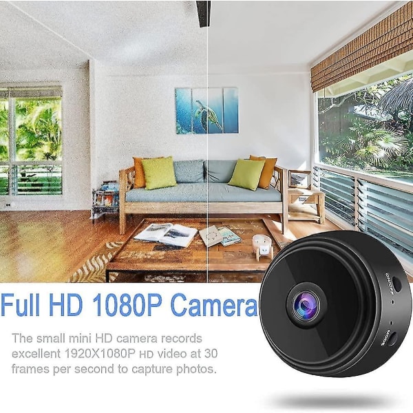 Monitoreo inalámbrico de seguridad interior ja exterior de mini cámara de seguridad 1080p
