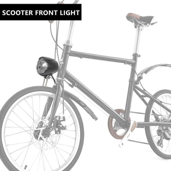 Ebike-strålkastare Inbyggd högtalaringång 12v 36v 48v 60v 80v LED-ljus E-cykelljus och elektrisk Scoo-YUHAO
