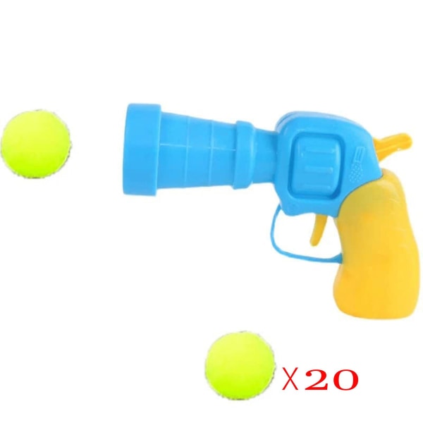 New Arrive Plysjball skytepistoler Mini Foam Ball Blasters Kule skyteleker for barn Morsomme leker for utendørs, innendørs, hage, camping, beste bursdag G