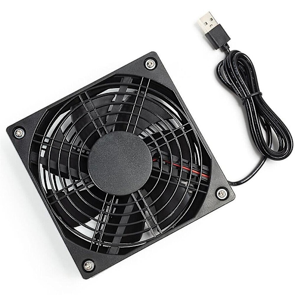 120mm USB-kylfläktstativ 2500rpm tyst kylare för routermodem kabel-TV-box Fg