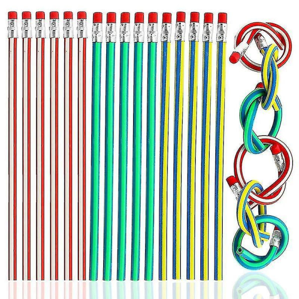 Fleksibel, myk blyant skrivesaker med viskelær Student viskelær blyant Kontorrekvisita Bøybar skriving P