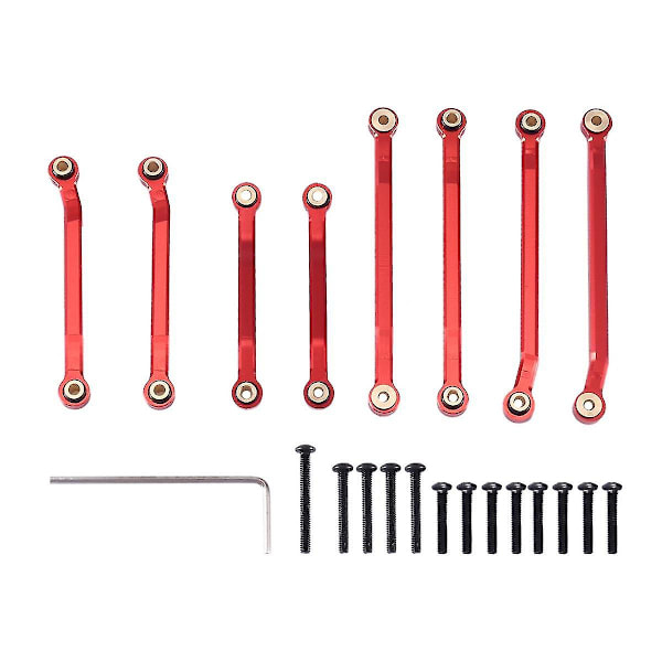 8pcs Metal High Clearance Suspension Link Rod Set 9749 For Trx4m 1/18 Rc Crawler Car Upgrade Parts