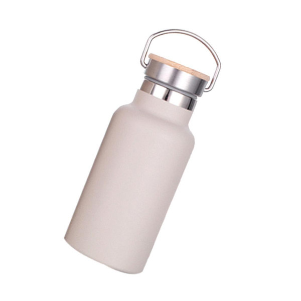 350ml Vakuumisolert Termoskanne i Rustfritt Stål, Holder Varmen i 12 Timer, Sportsvannflaske, Khaki