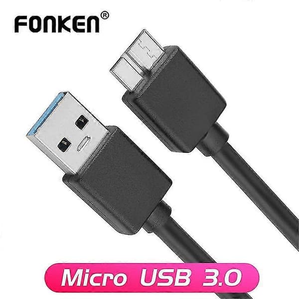 2025 FONKEN USB 3.0 Micro B Datakabel Hane A Till Micro B USB-kabel 5 Gbps Hårddiskkablar För Samsung Note3 Kamera