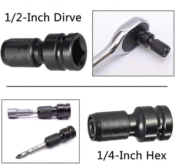 Sekskantskaftadapter 4 Deler Sekskantskaftadapter