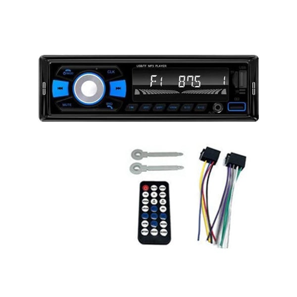 Ny bil 7 färgglada lampor FM-radio bil Bluetooth 12V MP3-spelare Plug-in kort U-disk Multimedia Radi