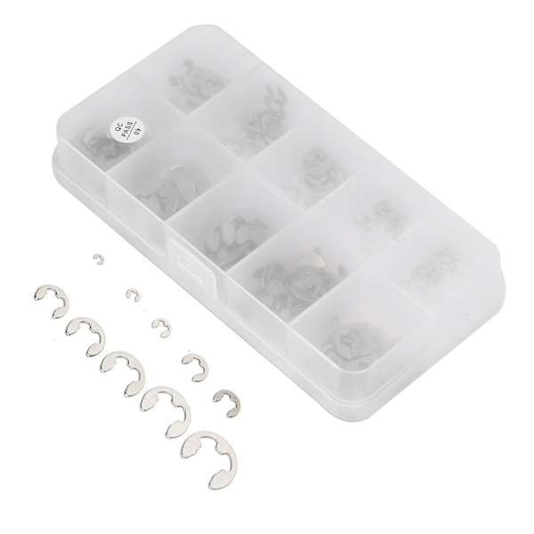 Rostfritt Stål Extern Hållring Cirkelstift Sortiment Kit - 120 st, 1,5 mm-10 mm