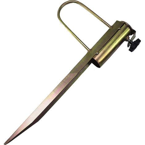 Universal parasolfod med spyd til græsplæner. Længde 42 cm. Åbningsdiameter 32 mm