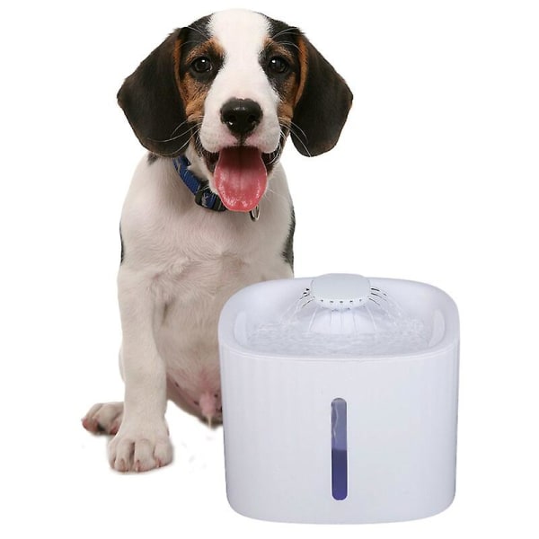 3l Automatisk Pet Cat Water Fontene Dispenser Usb Led Ultra Quiet Drikkeskål for hund