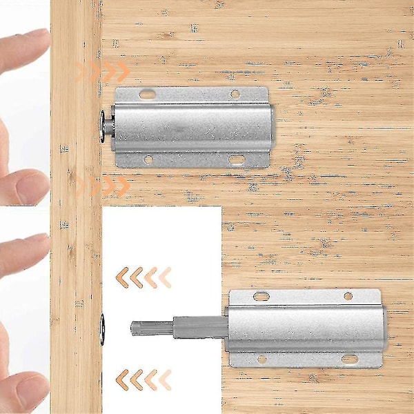 Dörröppnare 4-pack Tryck för att öppna Magnet Push Catch Låda Push Opener Skåpdörr Push Opener Magnetisk Catch Möbel Push Catch Möbeldörrlås