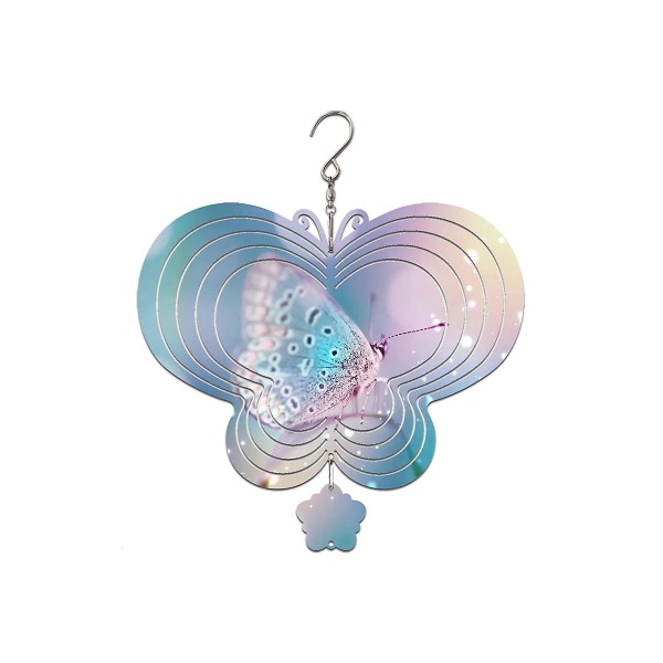 4-pack 10 tum Sublimeringsvindspinnare Blanks 3D Hängande Vindspinnare Dubbelsidig Vinddriven Ki