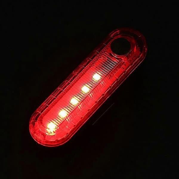 USB Oppladbart LED Sykkel Baklys (2 stk, Rød)