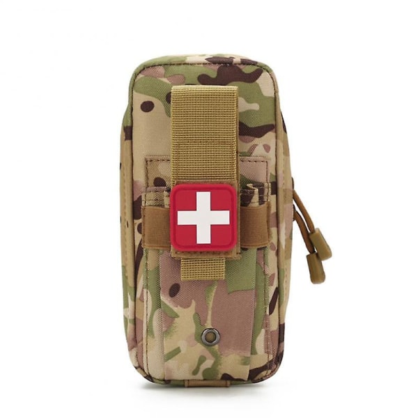 Taktisk väska för första hjälpen tillbehör Midjepaket Kamouflage Multifunktionell Fanny Pack Utomhus bergsbestigning Camping Survival Bag