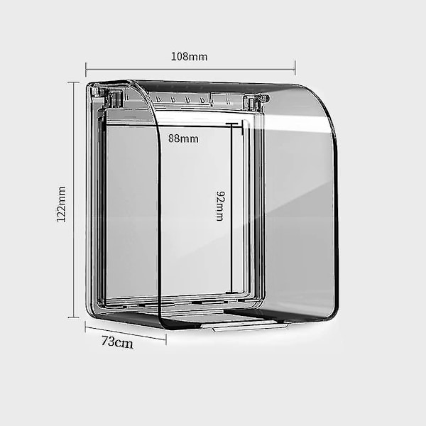 Lastensuojattu pistorasiapeite 86 Universaali Malli Vedenkestävä Pistorasian Kotelo 12.210.87.3 Cm Vedenkestävä Ulkopistorasioita Kytkimelle