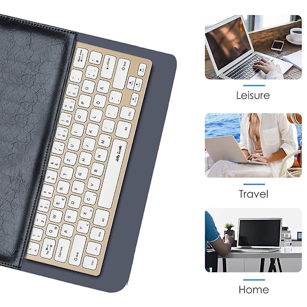 Tastatur og mussett, 2.4g trådløst tynt tastatur med trådløs muskombinasjon for bærbar PC, PC og smart-TV