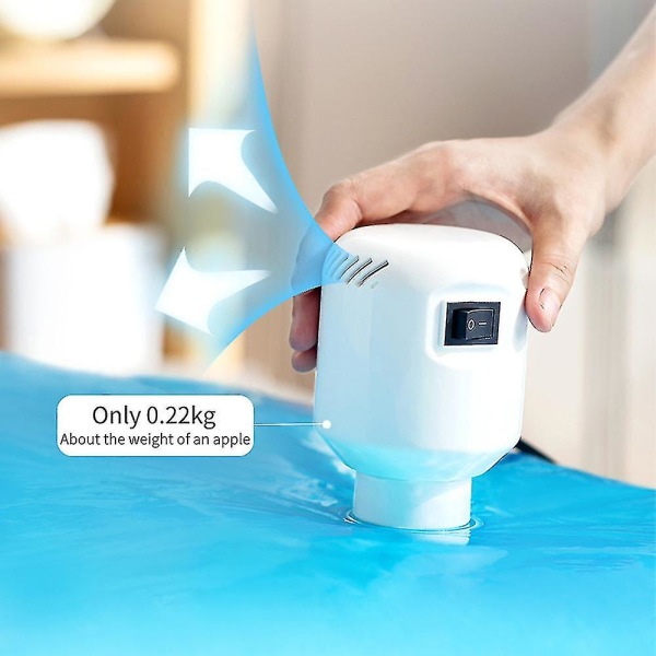 Elektrisk luftpump vakuummaskin för förvaring av hushållskläder Bag-yuyu