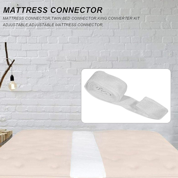 Sengbro Twin til King Konverter Kit Justerbar Madrasforbindelse til Seng Bedspacefiller Twin Seng