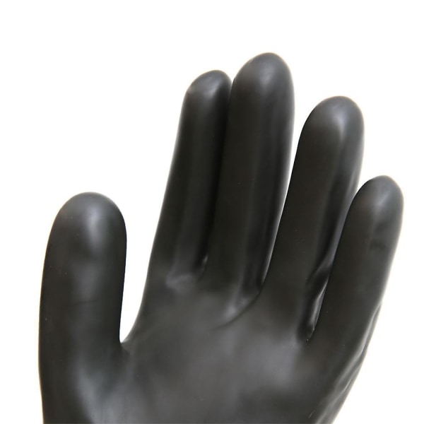 Schwarze Latex Stulpen 55cm Handschuhe Industriell Neu neu. Langarm