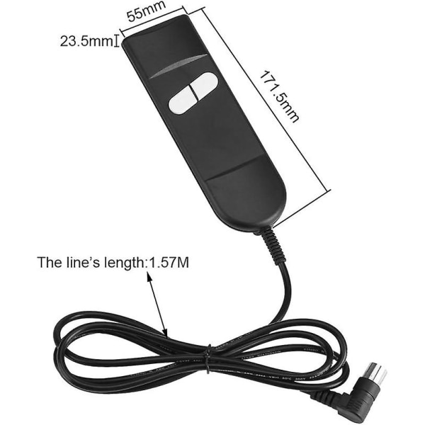 Liggstolskontroll - 2-knappars manuell strömbrytare 5-stifts power , manuell styrning för hissstolar power