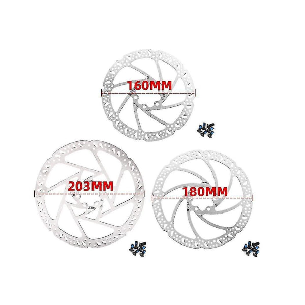 Cykel 160mm Mountainbike Hydraulisk Skivebremse Skiver Til Mountain Road Foldbar Cykling Bremser