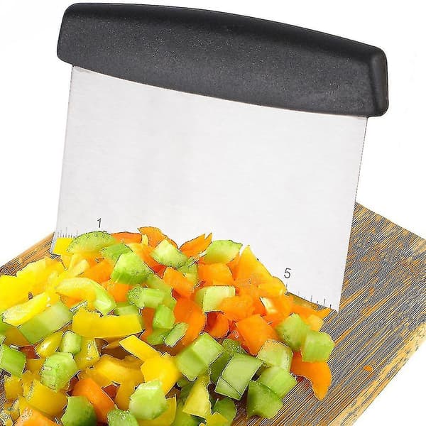 Multifunktionel Bænkskraber, Dejskraber, Rustfrit Stål Chopper