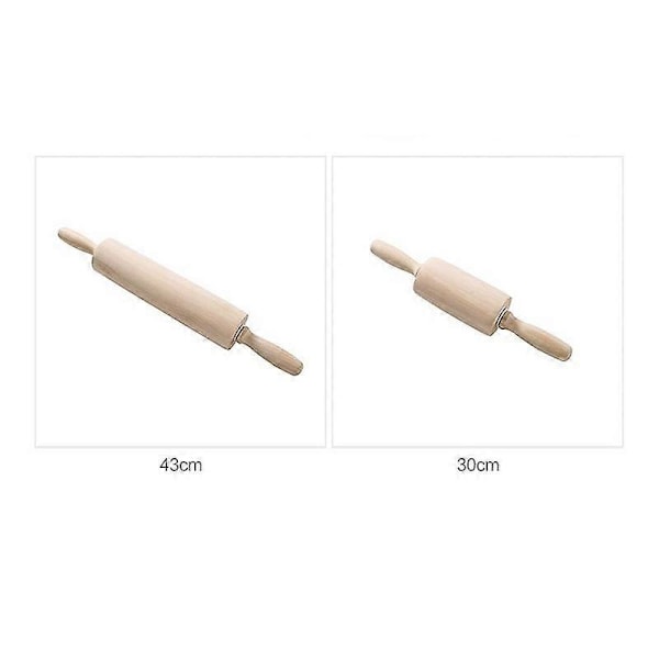 Kavel i Bokträ, Beige, 43cm Kavel Hem Kavel Rulle Centerhammare Kavelpinne Torr Kavel King Size